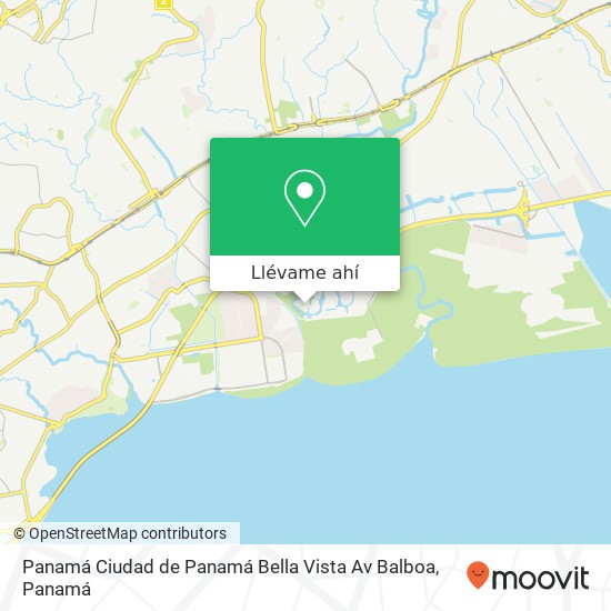 Mapa de Panamá  Ciudad de Panamá  Bella Vista  Av Balboa