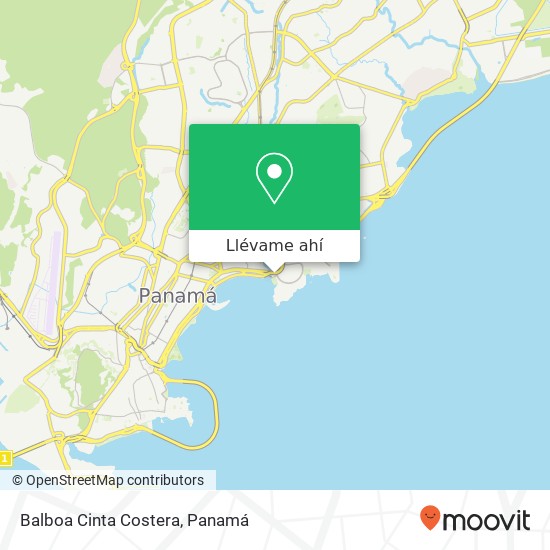 Mapa de Balboa   Cinta Costera
