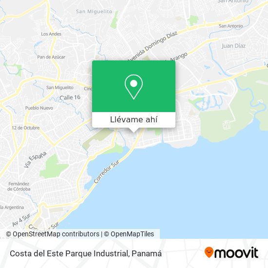 Mapa de Costa del Este  Parque Industrial
