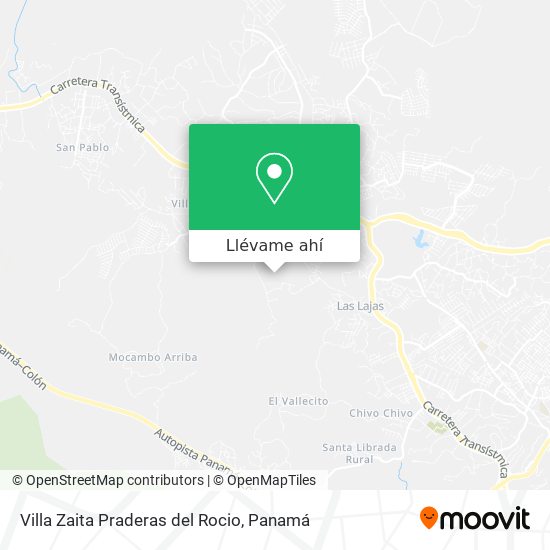 Mapa de Villa Zaita  Praderas del Rocio