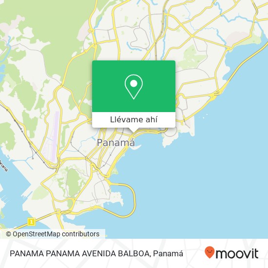 Mapa de PANAMA PANAMA AVENIDA BALBOA