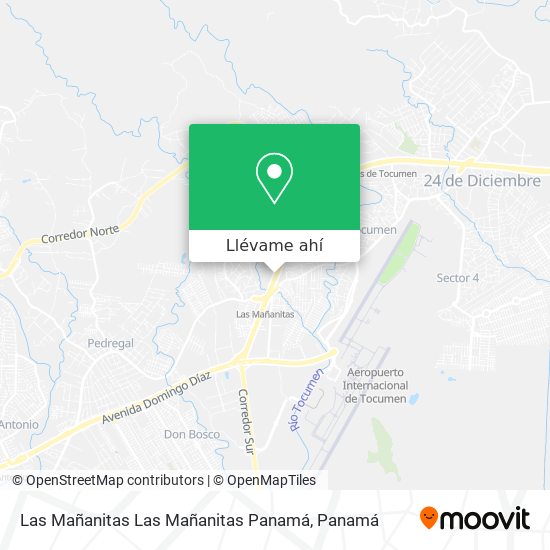 Mapa de Las Mañanitas  Las Mañanitas  Panamá