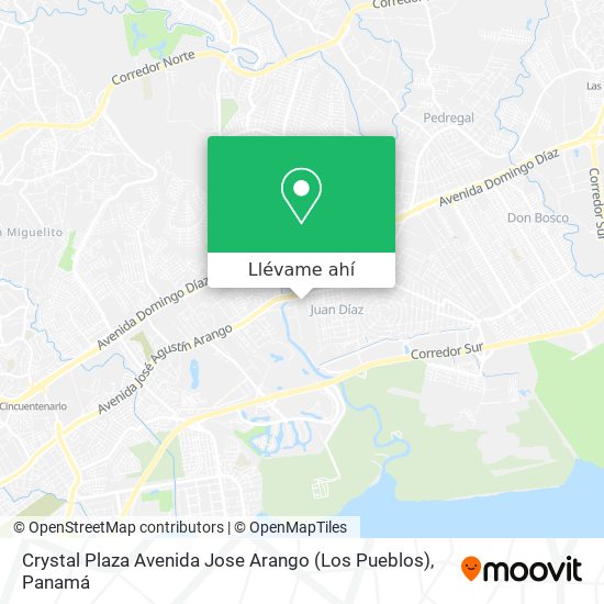 Mapa de Crystal Plaza Avenida Jose Arango (Los Pueblos)