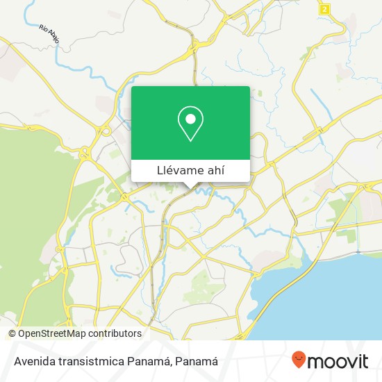 Mapa de Avenida transistmica   Panamá