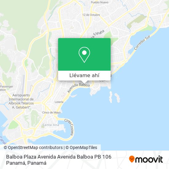 Mapa de Balboa Plaza Avenida Avenida Balboa PB 106  Panamá