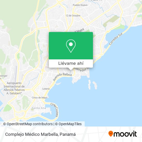 Mapa de Complejo Médico Marbella