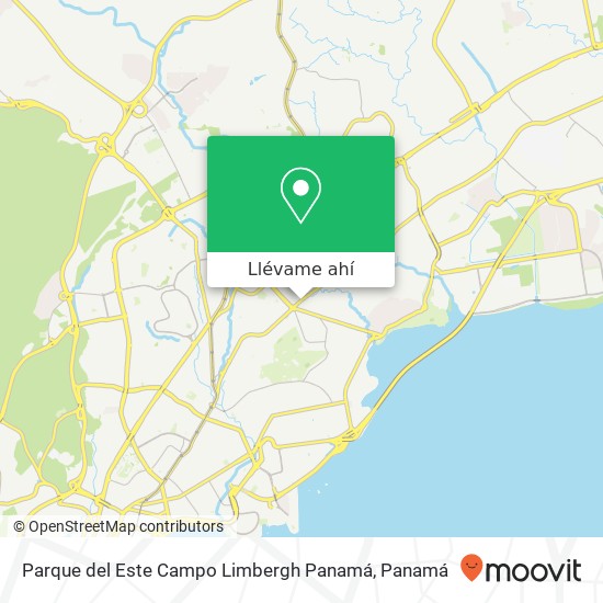 Mapa de Parque del Este  Campo Limbergh  Panamá