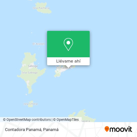Mapa de Contadora  Panamá