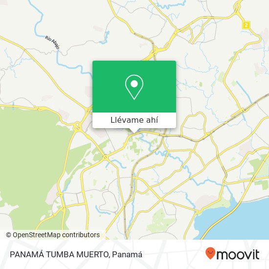 Mapa de PANAMÁ  TUMBA MUERTO