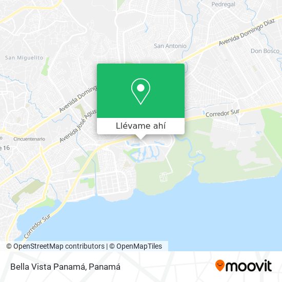 Mapa de Bella Vista  Panamá