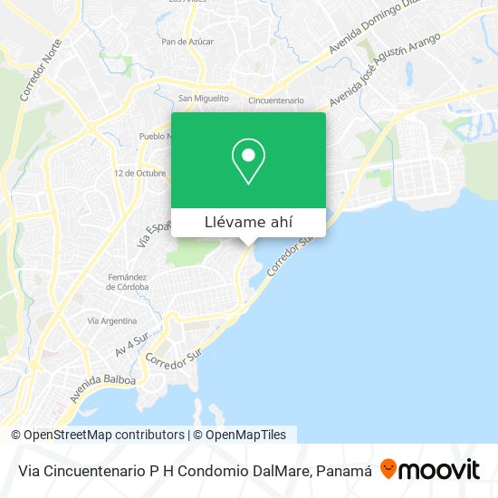 Mapa de Via Cincuentenario P H  Condomio DalMare