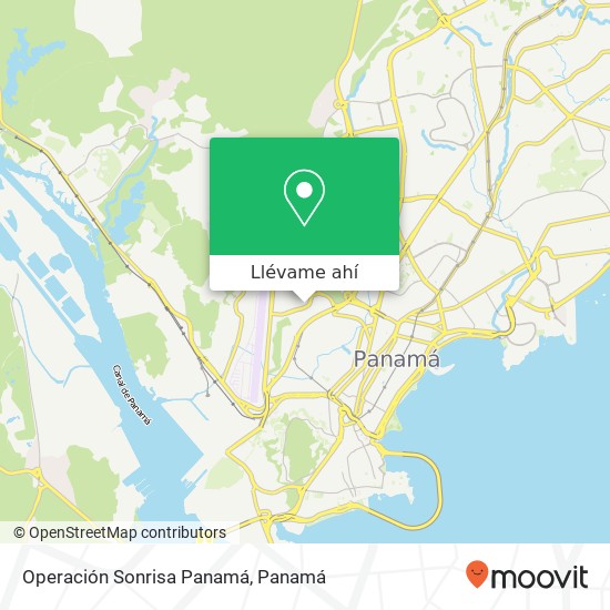 Mapa de Operación Sonrisa Panamá