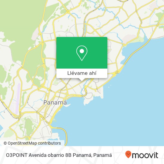 Mapa de O3POINT Avenida obarrio 8B  Panamá