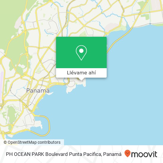 Mapa de PH OCEAN PARK   Boulevard Punta Pacifica