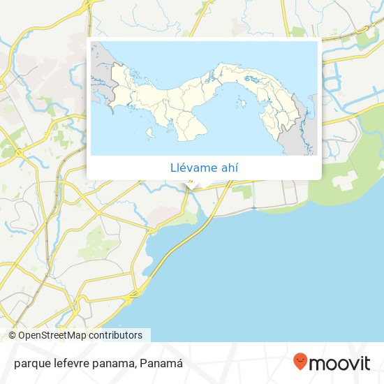 Mapa de parque lefevre panama