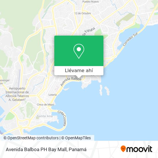 Mapa de Avenida Balboa PH Bay Mall