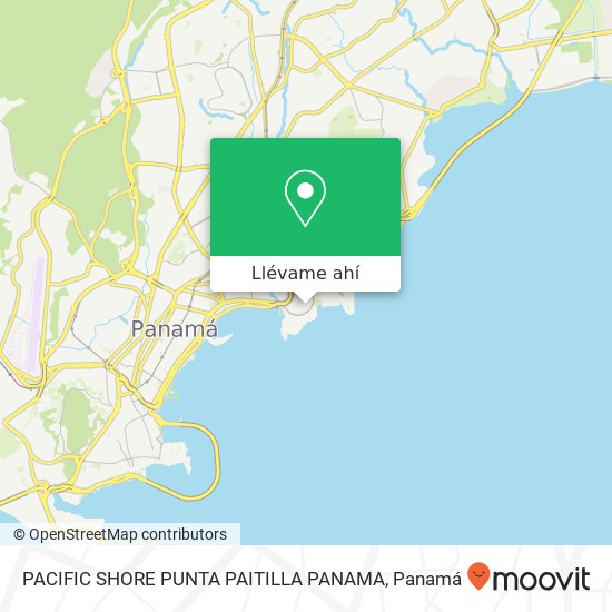 Mapa de PACIFIC SHORE  PUNTA PAITILLA  PANAMA