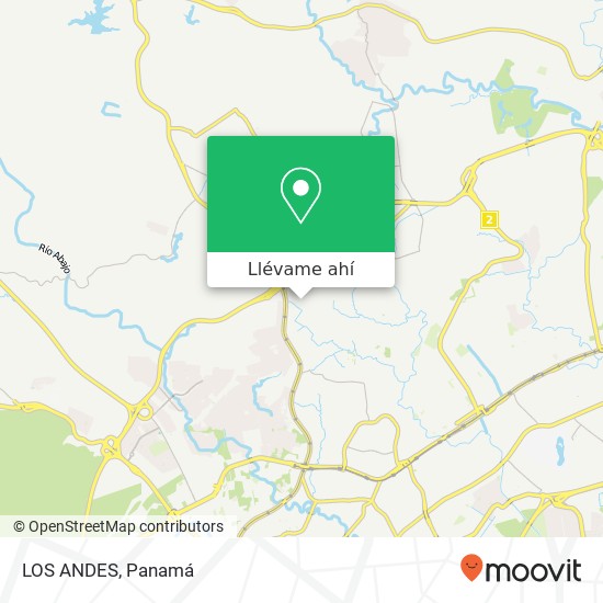 Mapa de LOS ANDES