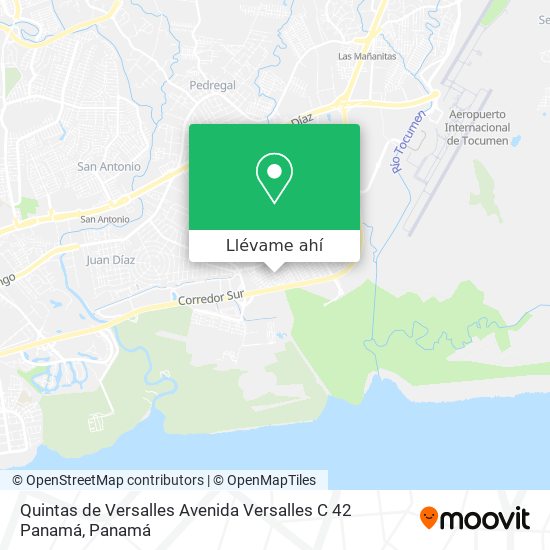 Mapa de Quintas de Versalles Avenida Versalles C 42  Panamá