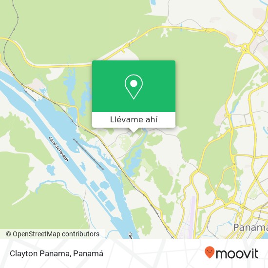 Mapa de Clayton  Panama