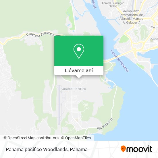 Mapa de Panamá pacifico Woodlands