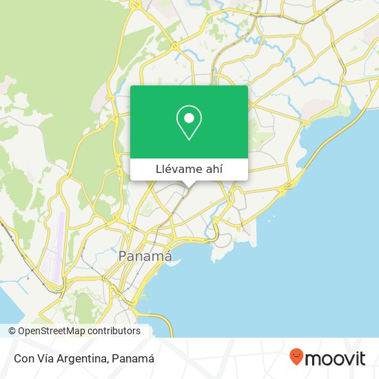 Mapa de Con Vía Argentina