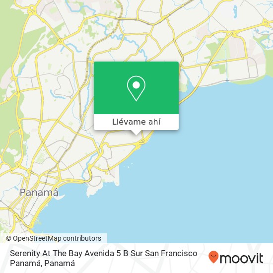 Mapa de Serenity At The Bay Avenida 5 B Sur  San Francisco  Panamá