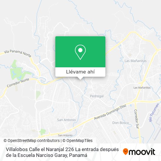 Mapa de Villalobos  Calle el Naranjal   226 La entrada después de la Escuela Narciso Garay