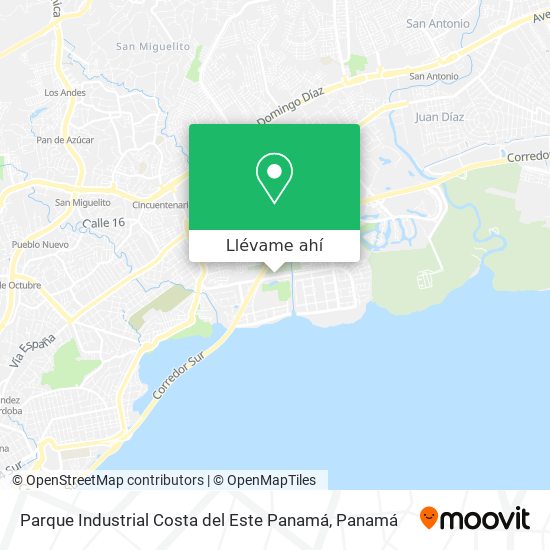 Mapa de Parque Industrial  Costa del Este  Panamá