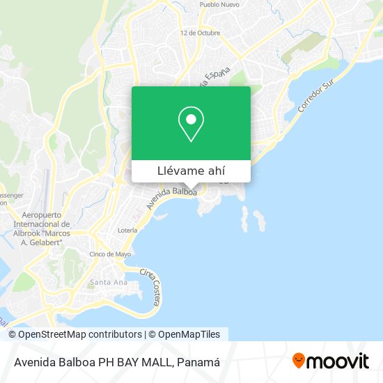 Mapa de Avenida Balboa PH BAY MALL