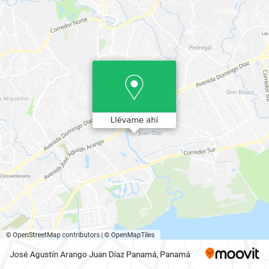 Mapa de José Agustín Arango  Juan Díaz  Panamá