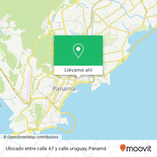 Mapa de Ubicado entre calle 47 y calle uruguay
