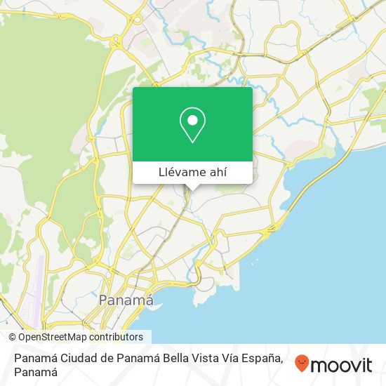 Mapa de Panamá  Ciudad de Panamá  Bella Vista  Vía España