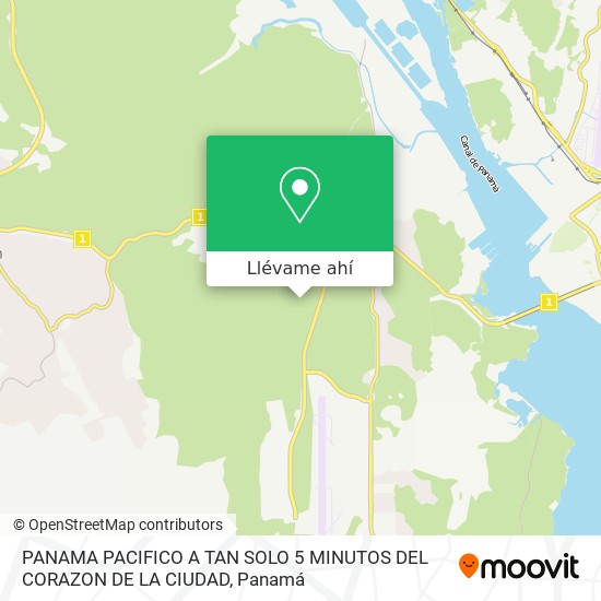 Mapa de PANAMA PACIFICO  A TAN SOLO 5 MINUTOS DEL CORAZON DE LA CIUDAD