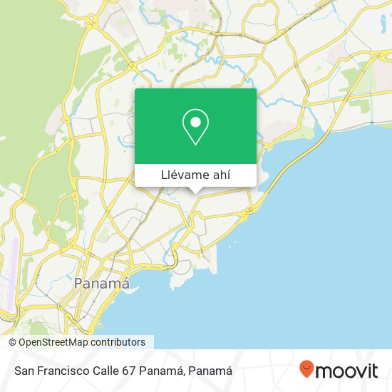 Mapa de San Francisco Calle 67  Panamá