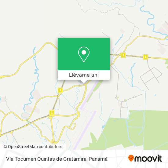 Mapa de Vía Tocumen  Quintas de Gratamira