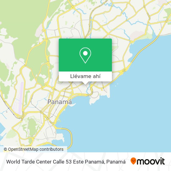 Mapa de World Tarde Center Calle 53 Este  Panamá