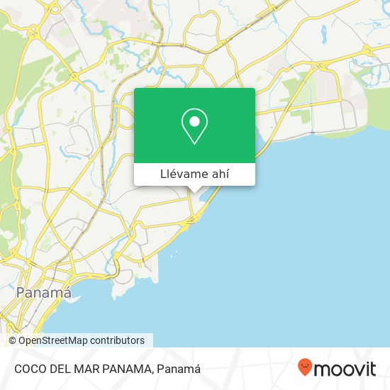 Mapa de COCO DEL MAR PANAMA