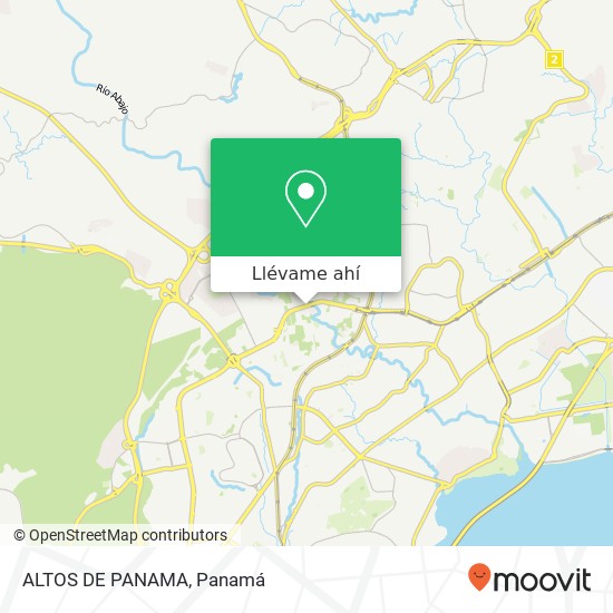 Mapa de ALTOS DE PANAMA