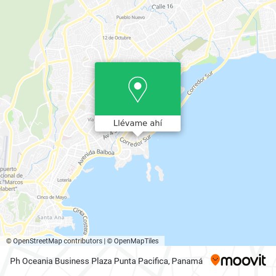 Mapa de Ph Oceania Business Plaza  Punta Pacifica