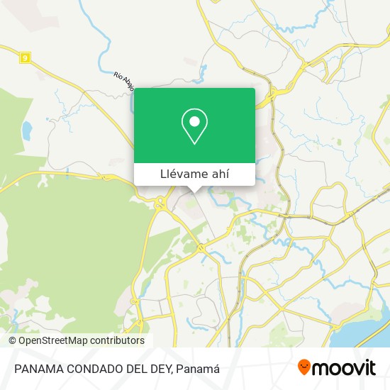 Mapa de PANAMA CONDADO DEL DEY