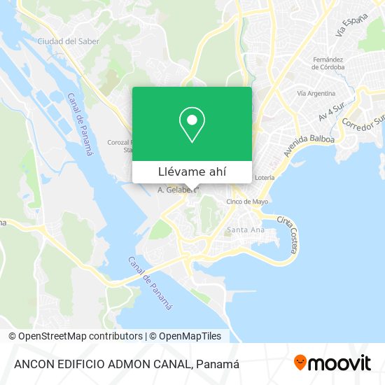 Mapa de ANCON  EDIFICIO ADMON CANAL