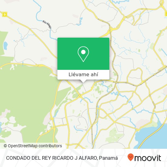 Mapa de CONDADO DEL REY RICARDO J  ALFARO