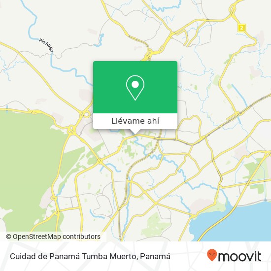 Mapa de Cuidad de Panamá  Tumba Muerto