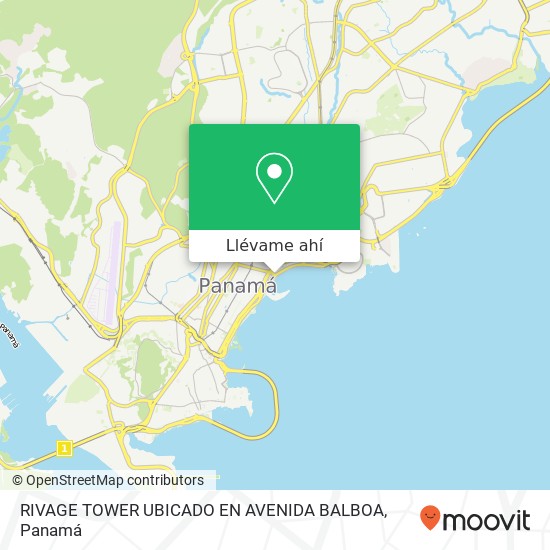 Mapa de RIVAGE TOWER UBICADO EN AVENIDA BALBOA
