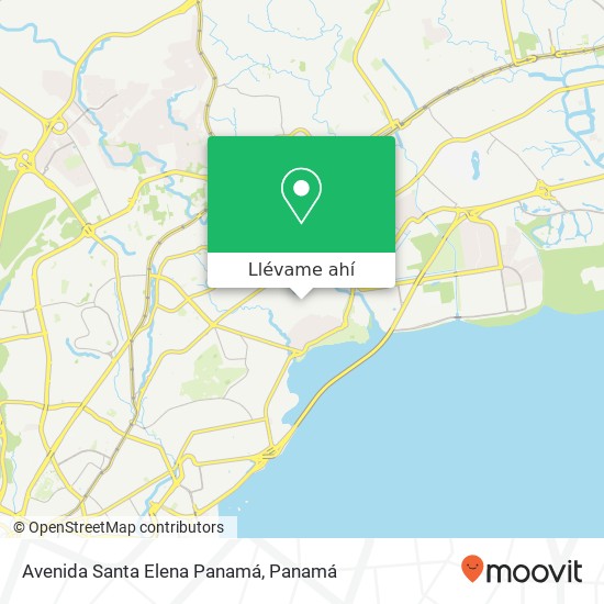 Mapa de Avenida Santa Elena  Panamá