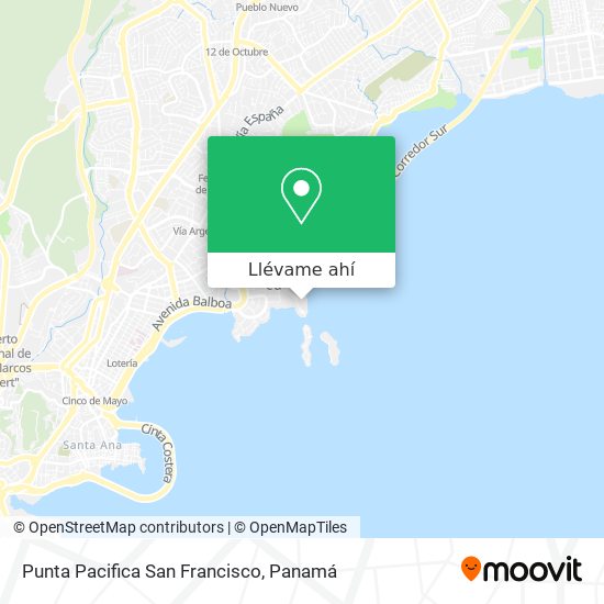 Mapa de Punta Pacifica  San Francisco