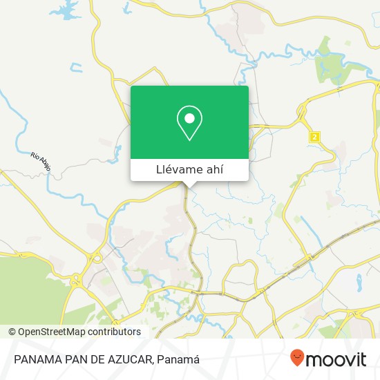 Mapa de PANAMA  PAN DE AZUCAR