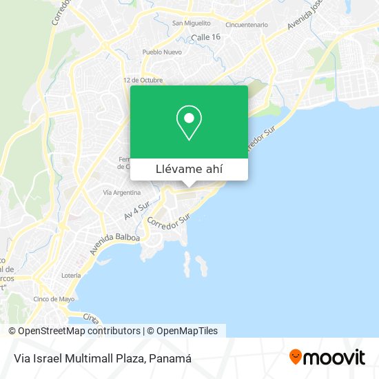 Mapa de Via Israel Multimall Plaza