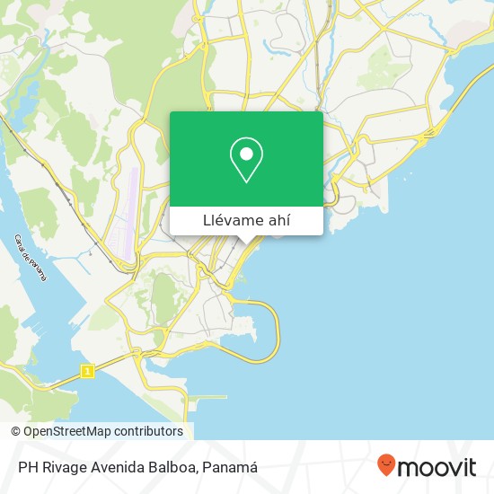 Mapa de PH Rivage Avenida Balboa